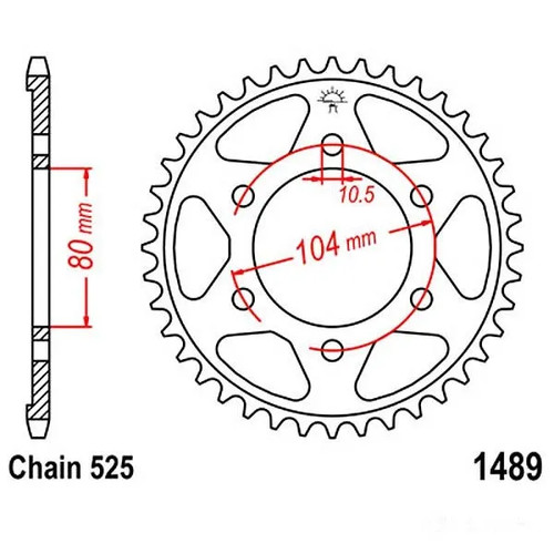 Kettenrad teilung 525 zähne - teilung,