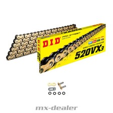  DID 520 VX3 X Ring Kette Gold
