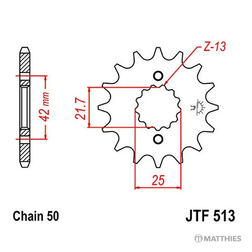 Ritzel teilung 530 zähne - teilung, 15